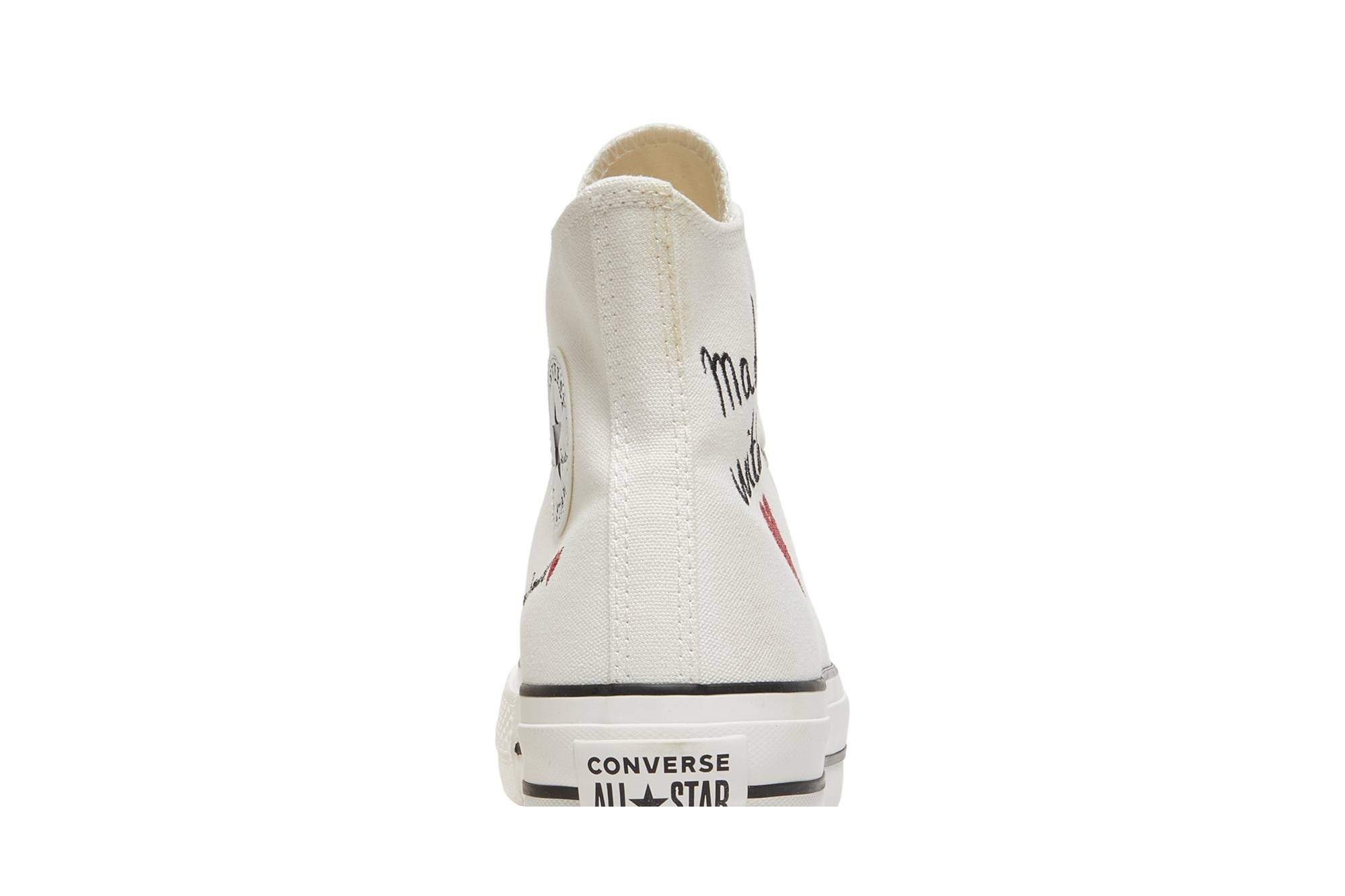 Wmns Chuck Taylor All Star Lift High 'Valentine's Day - Vintage White' - 7