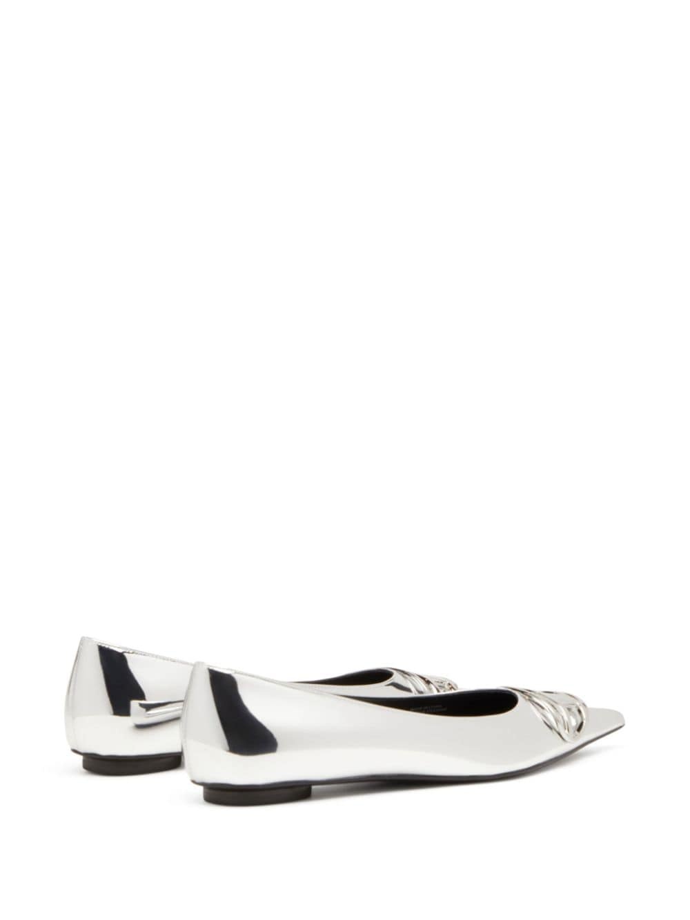 D-venus leather ballerina shoes - 3