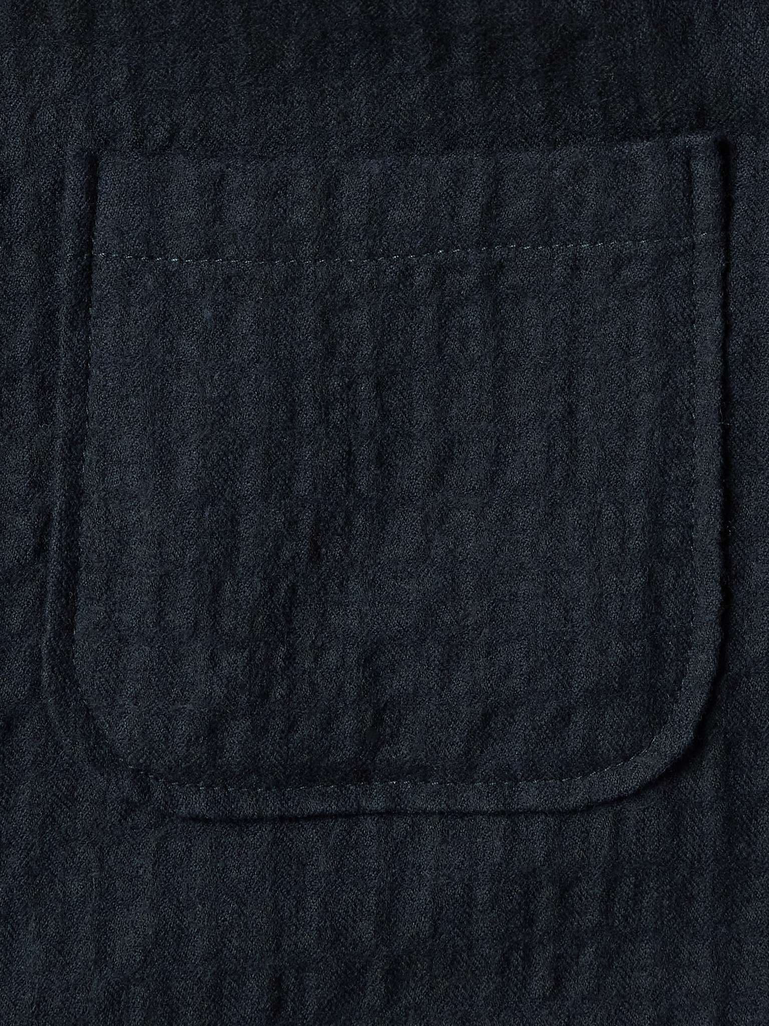 Unstructured Cotton and Wool-Blend Seersucker Blazer - 5
