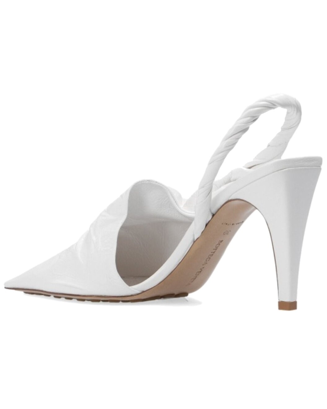 Bottega Veneta Pointed Toe Leather Mule - 3