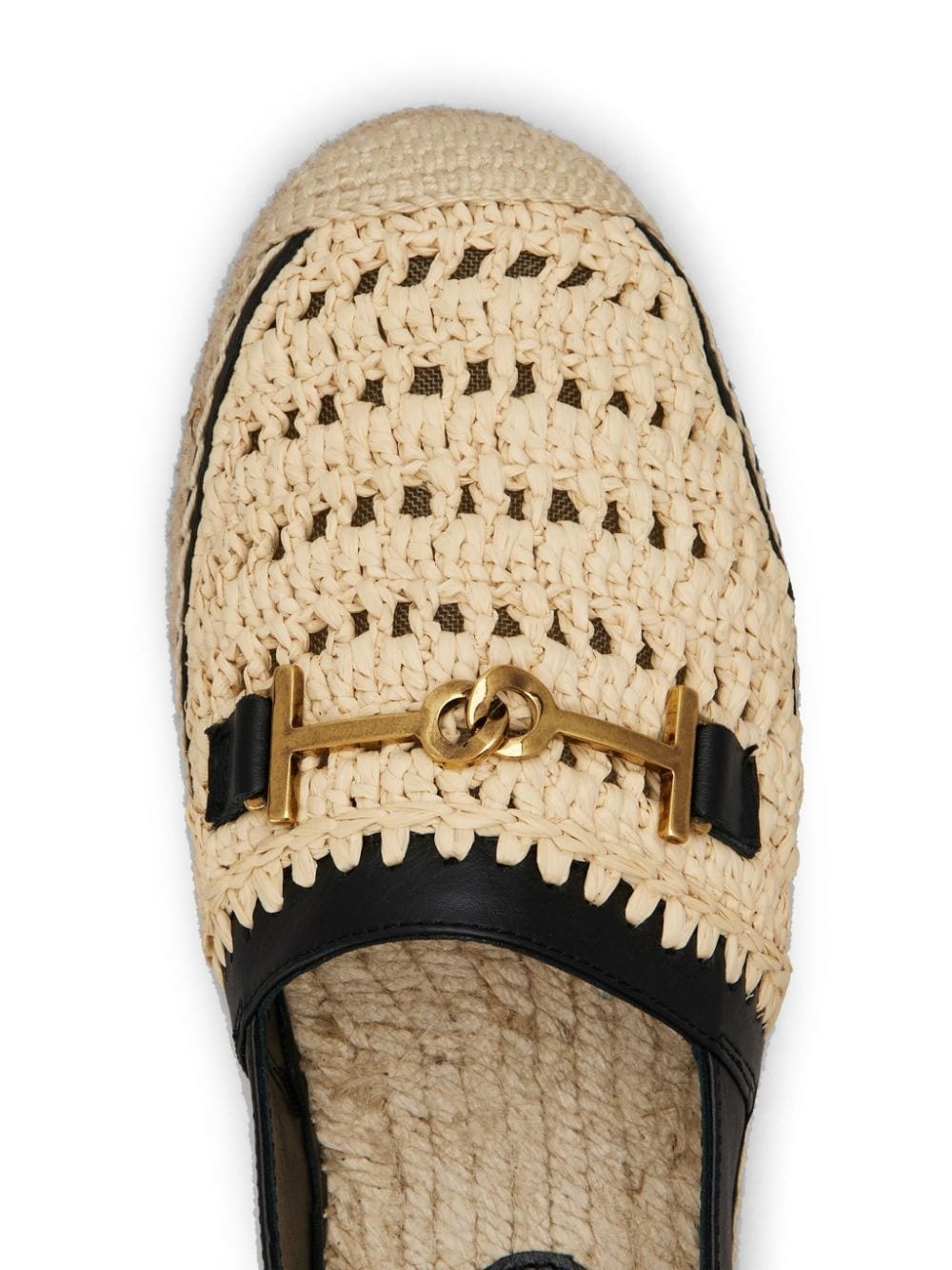 woven-raffia leather espadrilles - 5
