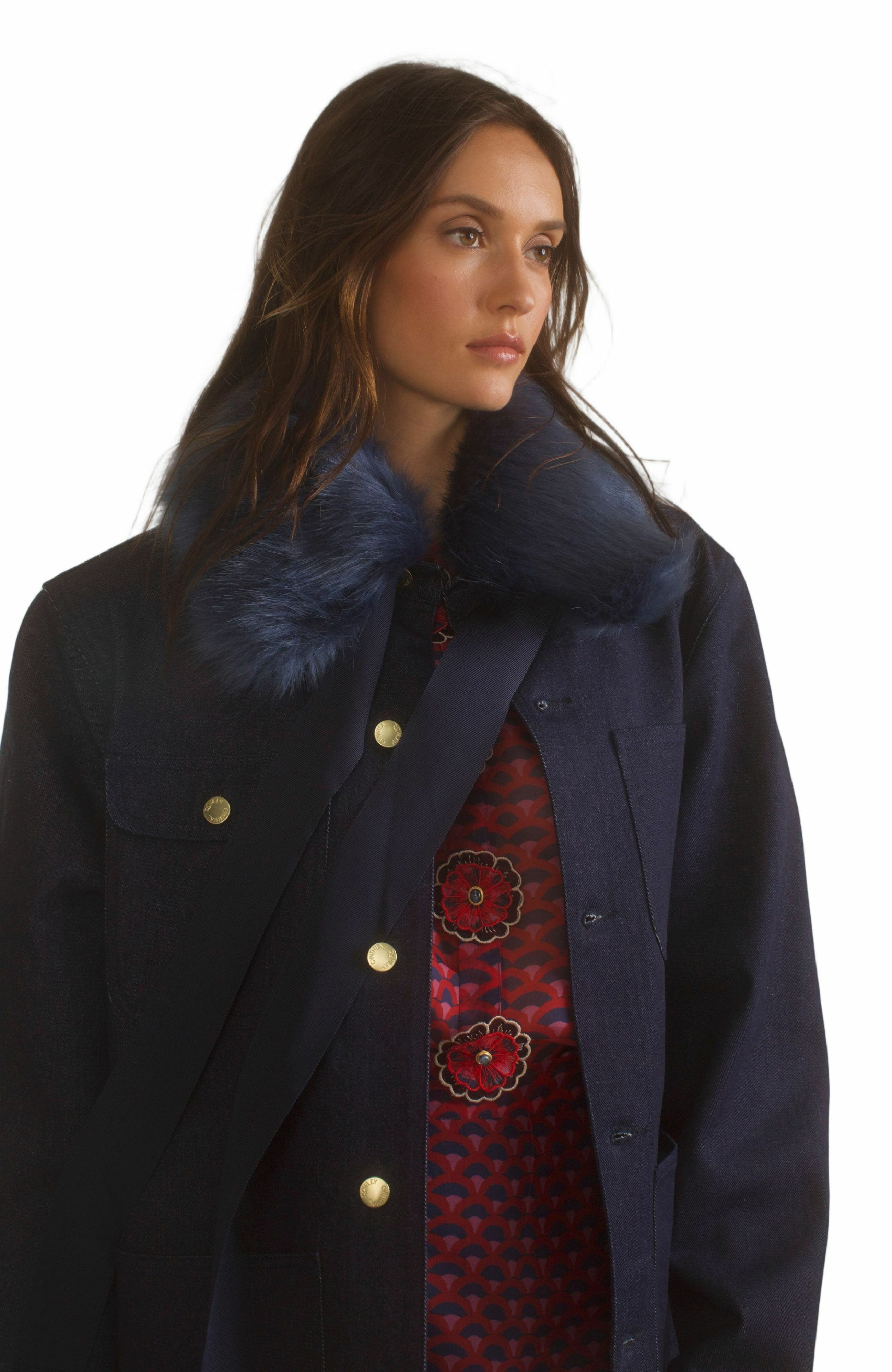 Cynthia Rowley Outward Bound Jacket in Denim at Nordstrom - 4