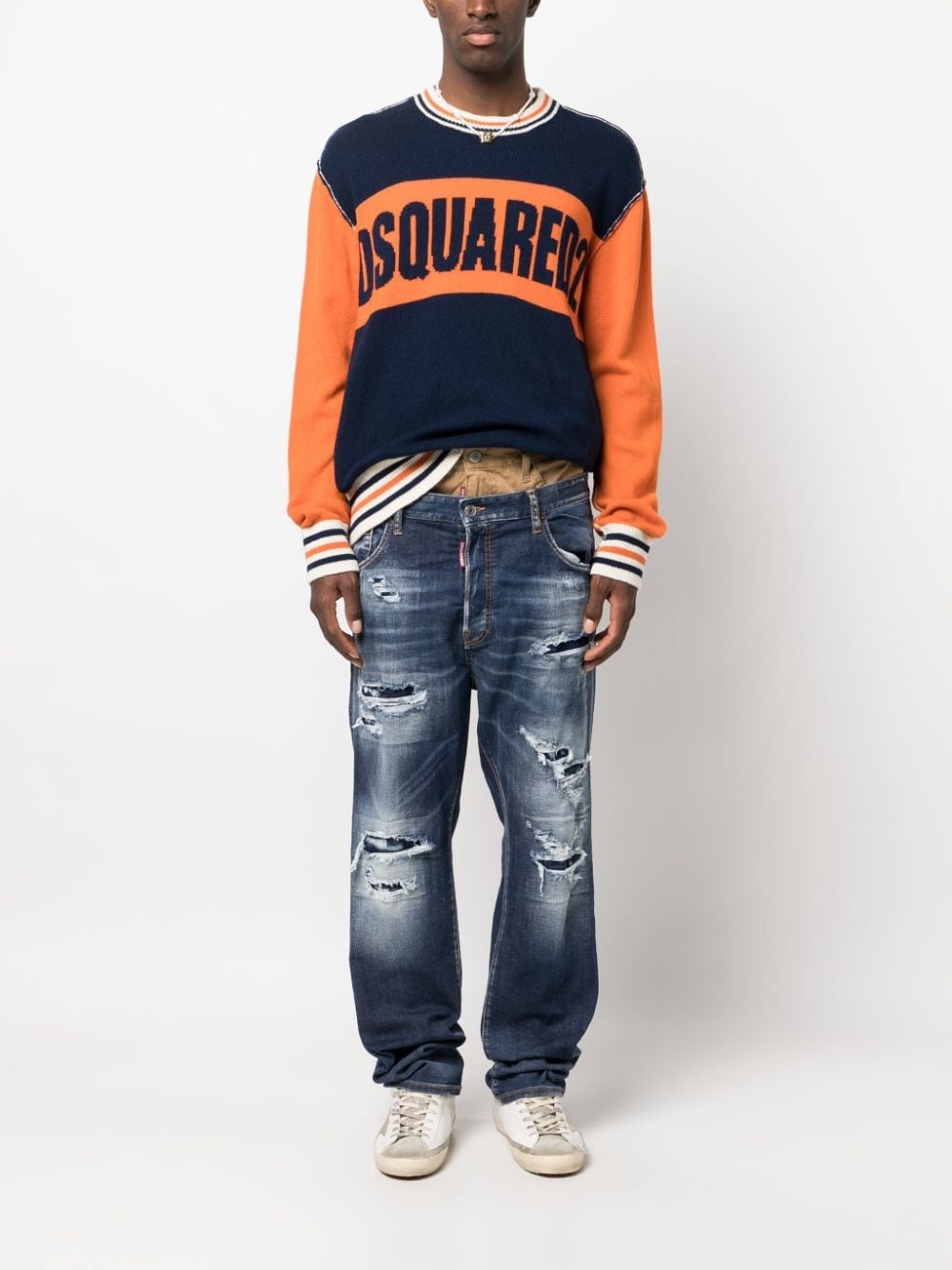 Twin Pack layered loose jeans - 2