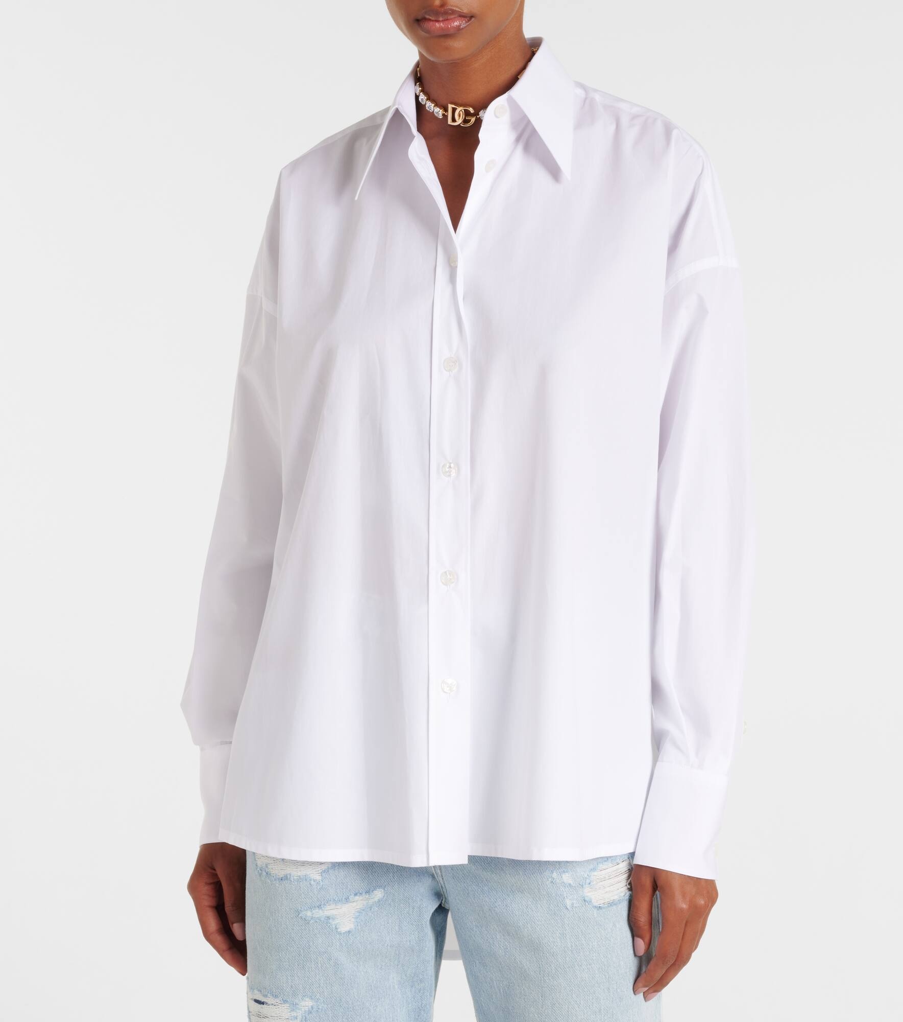 Cotton poplin shirt - 6