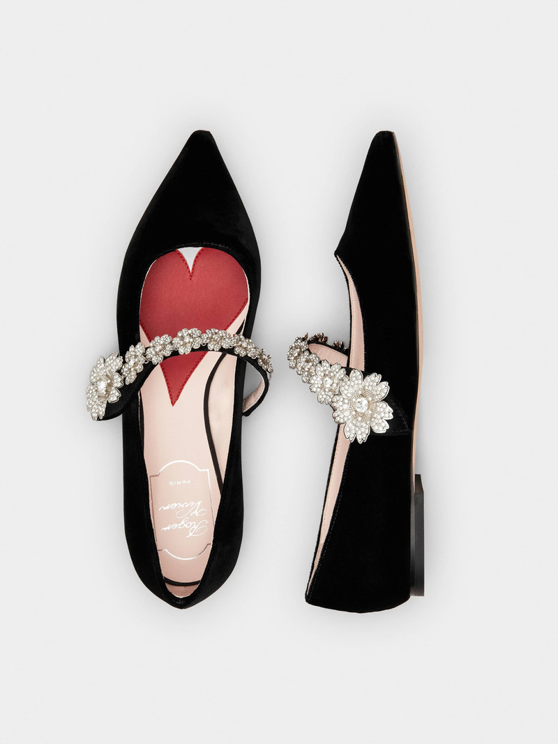 Bouquet Flower Babies Ballerinas in Velvet 4