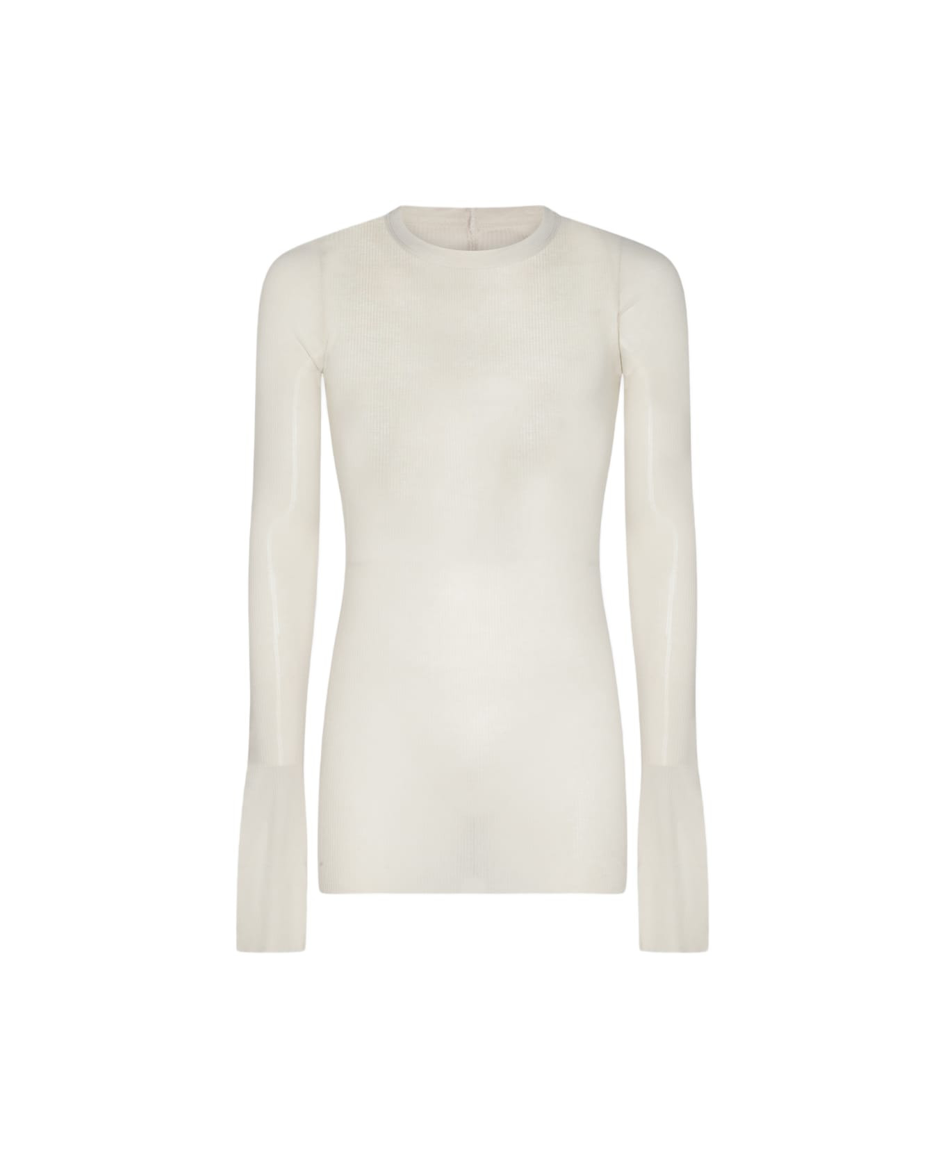 White Cotton Knitwear - 1