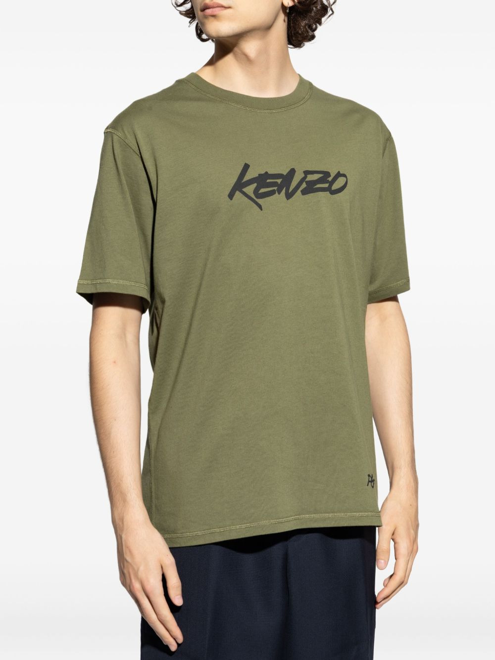 logo-print T-shirt - 3