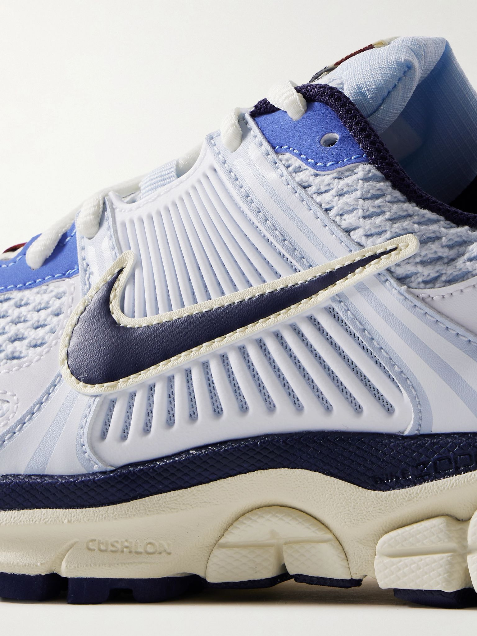 Zoom Vomero 5 leather and rubber-trimmed mesh sneakers Light blue - 4