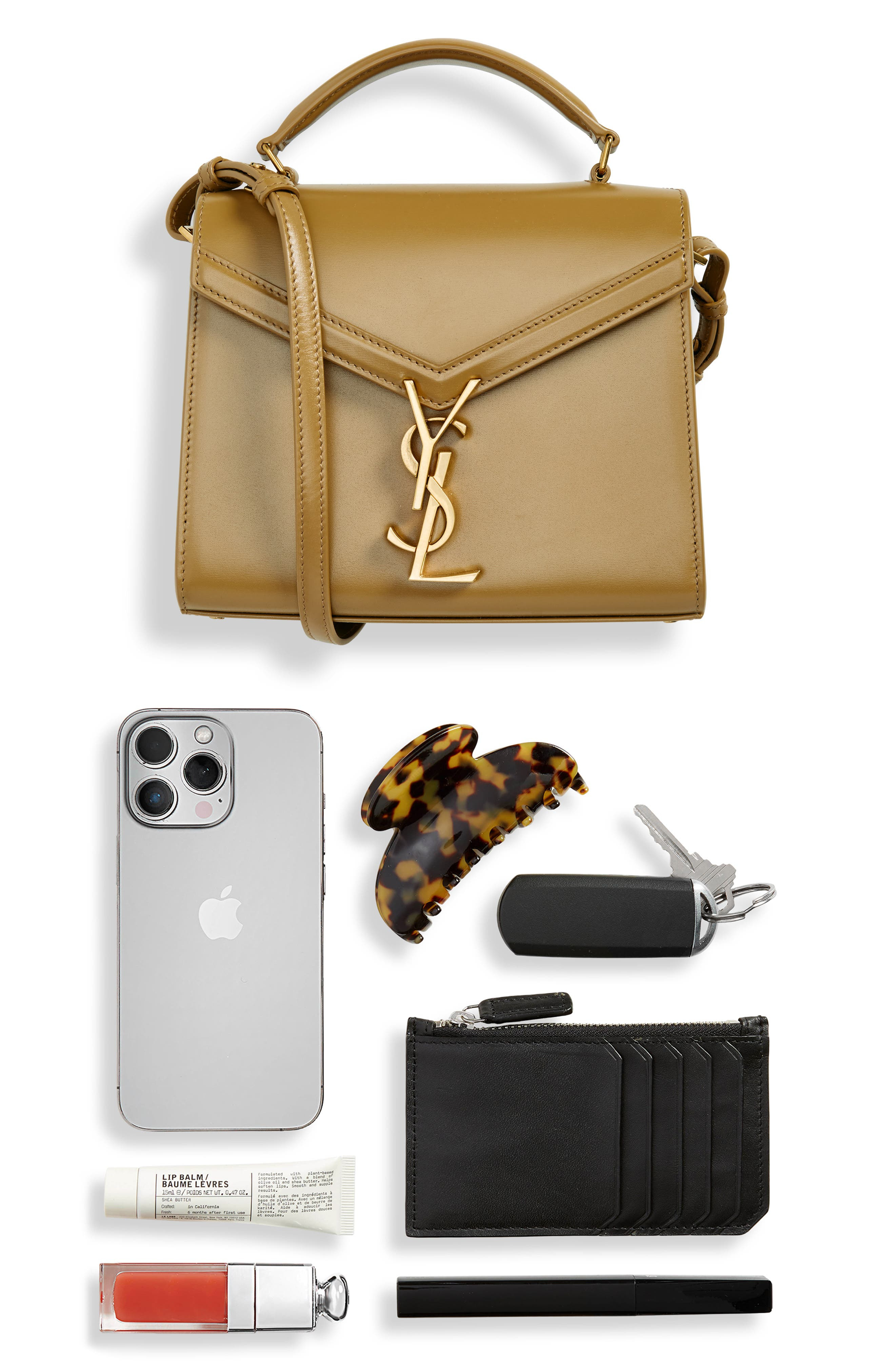 Mini Cassandra Leather Top Handle Bag - 8