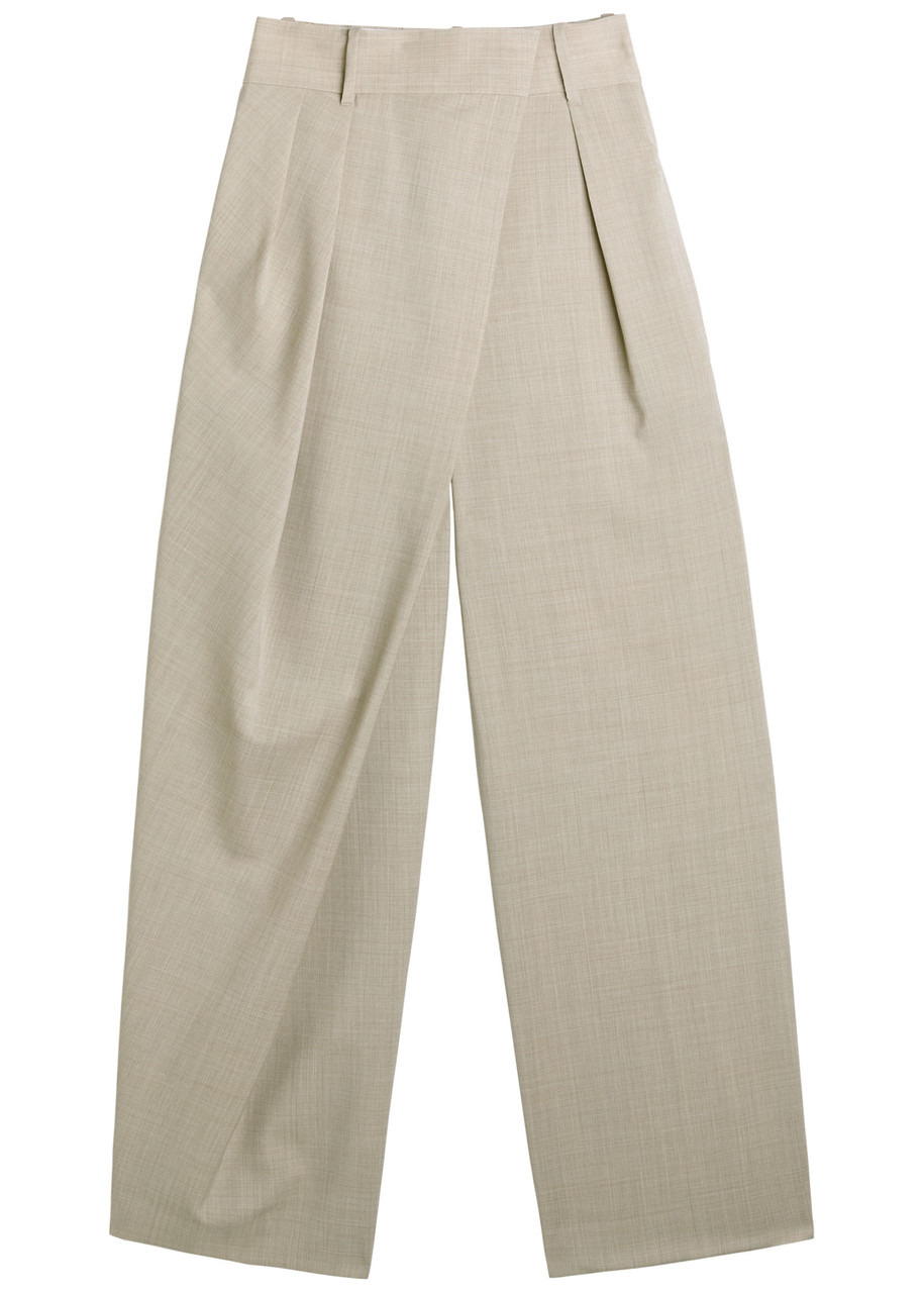 Loewe Asymmetric Wool Trousers - 1
