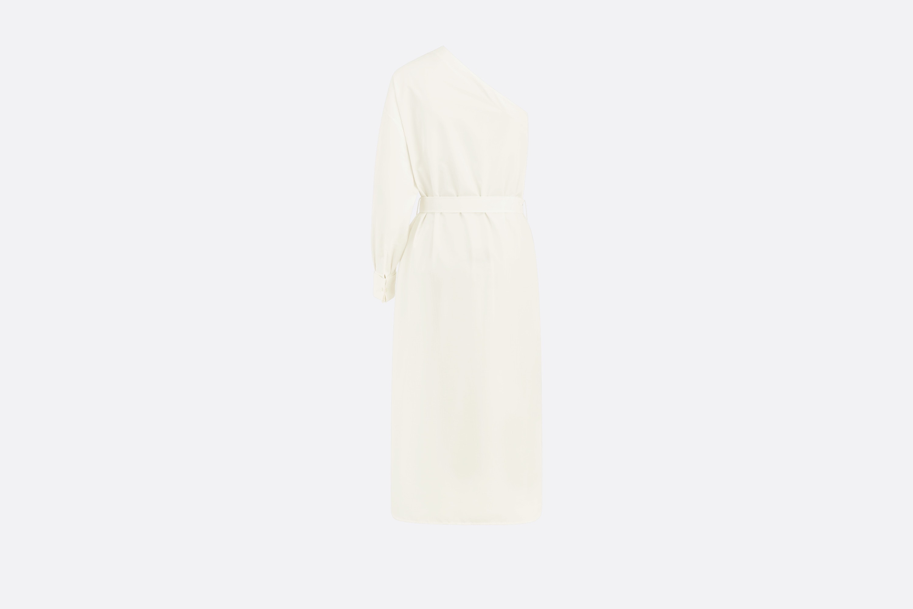 Asymmetric Mid-Length Shirt Dress - 6