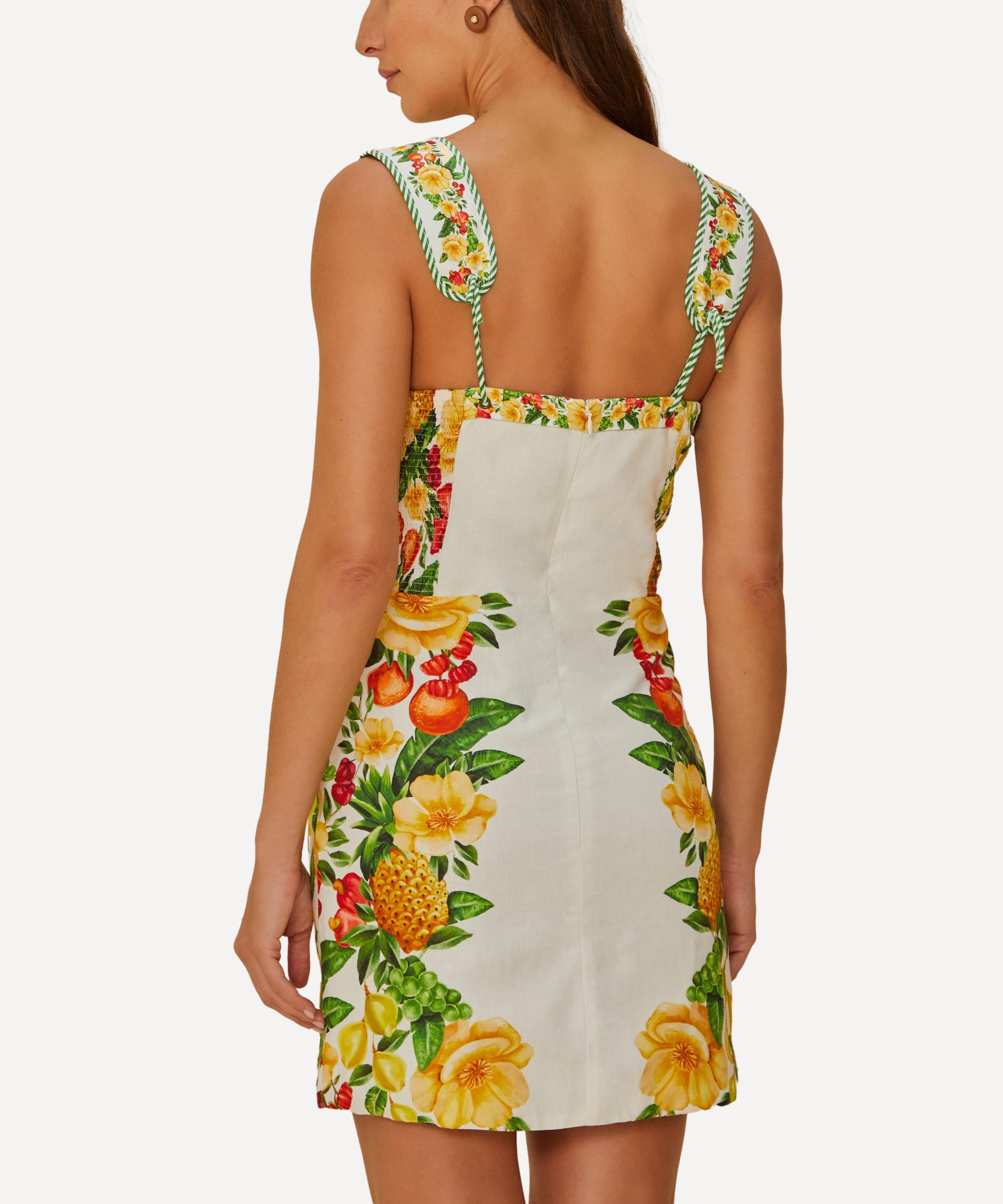 Off-White Picnic Flowers Mini Dress - 3