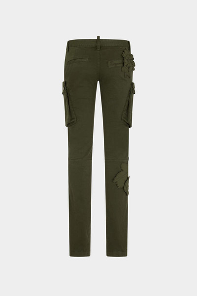 DSQUARED2 BLOSSOM PATCH FLARE SEXY CARGO PANTS outlook