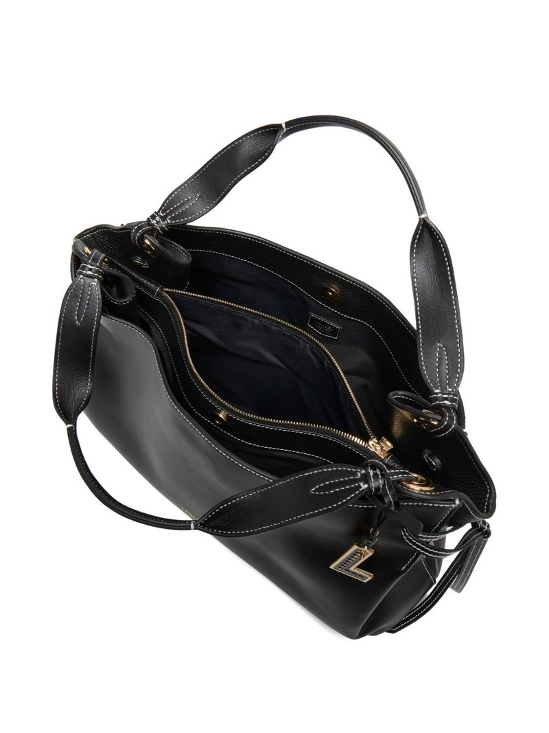 knot smooth leather tote bag 5