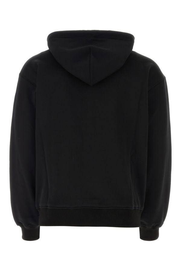 Black cotton sweatshirt - 2