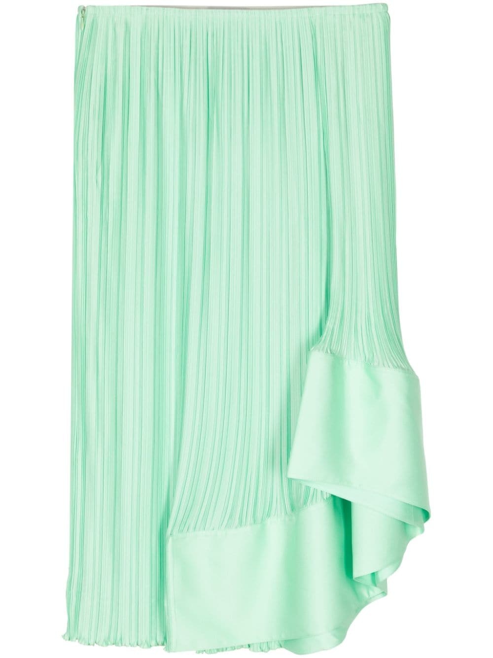 asymmetric pleated skirt - 1