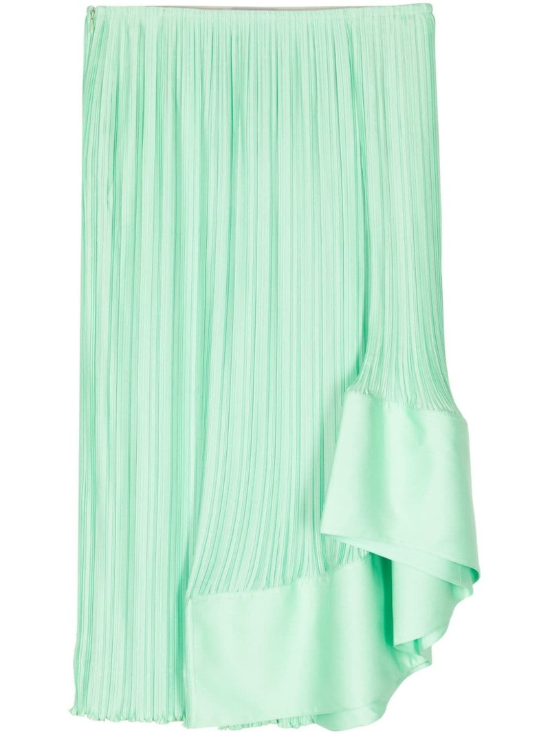 asymmetric pleated skirt 1