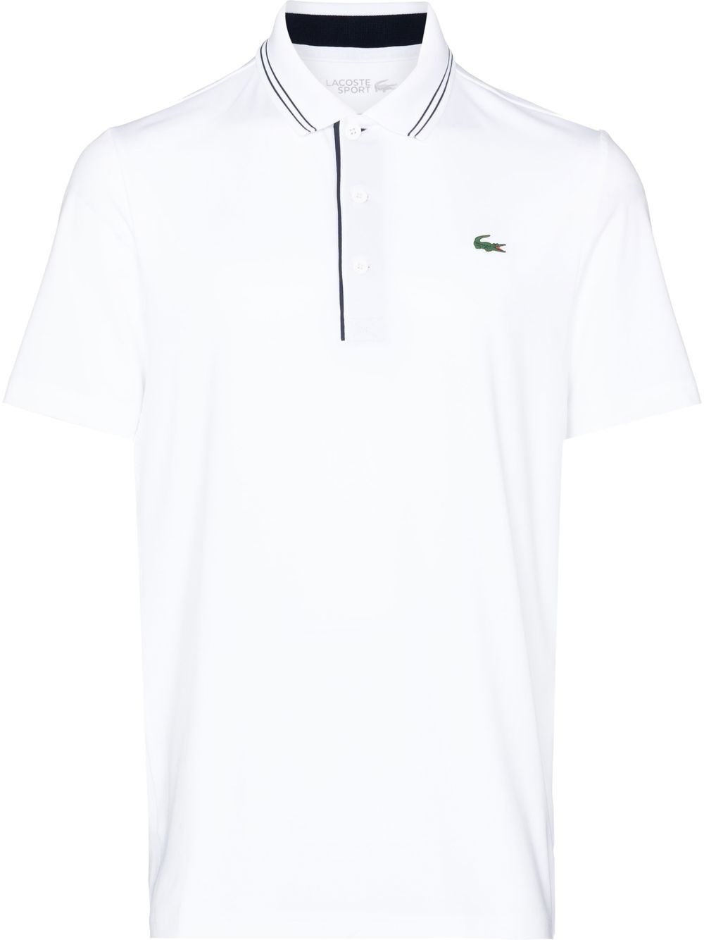 logo-embroidered polo shirt - 1