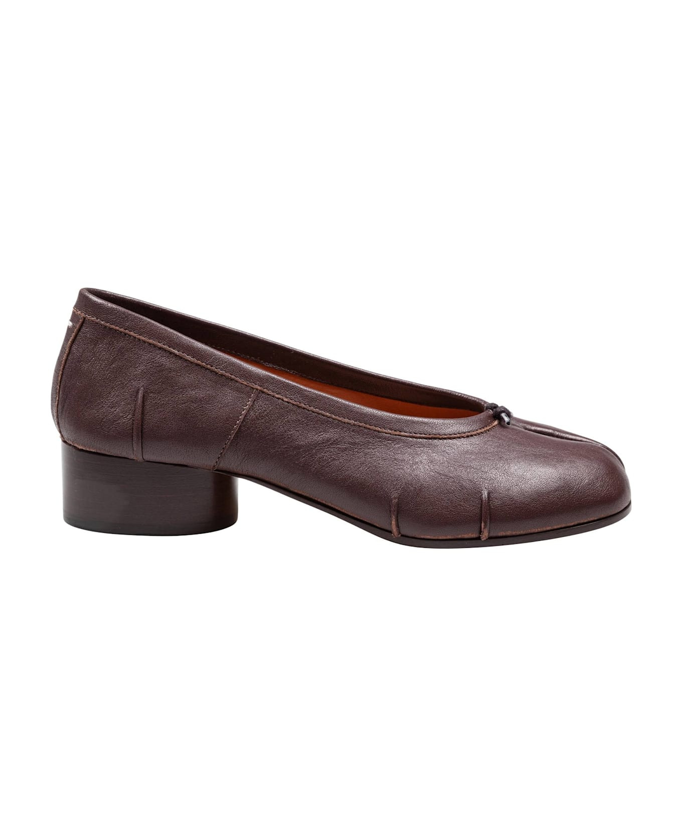 Tabi New H30 Leather Ballerina Flat, Brown - 1