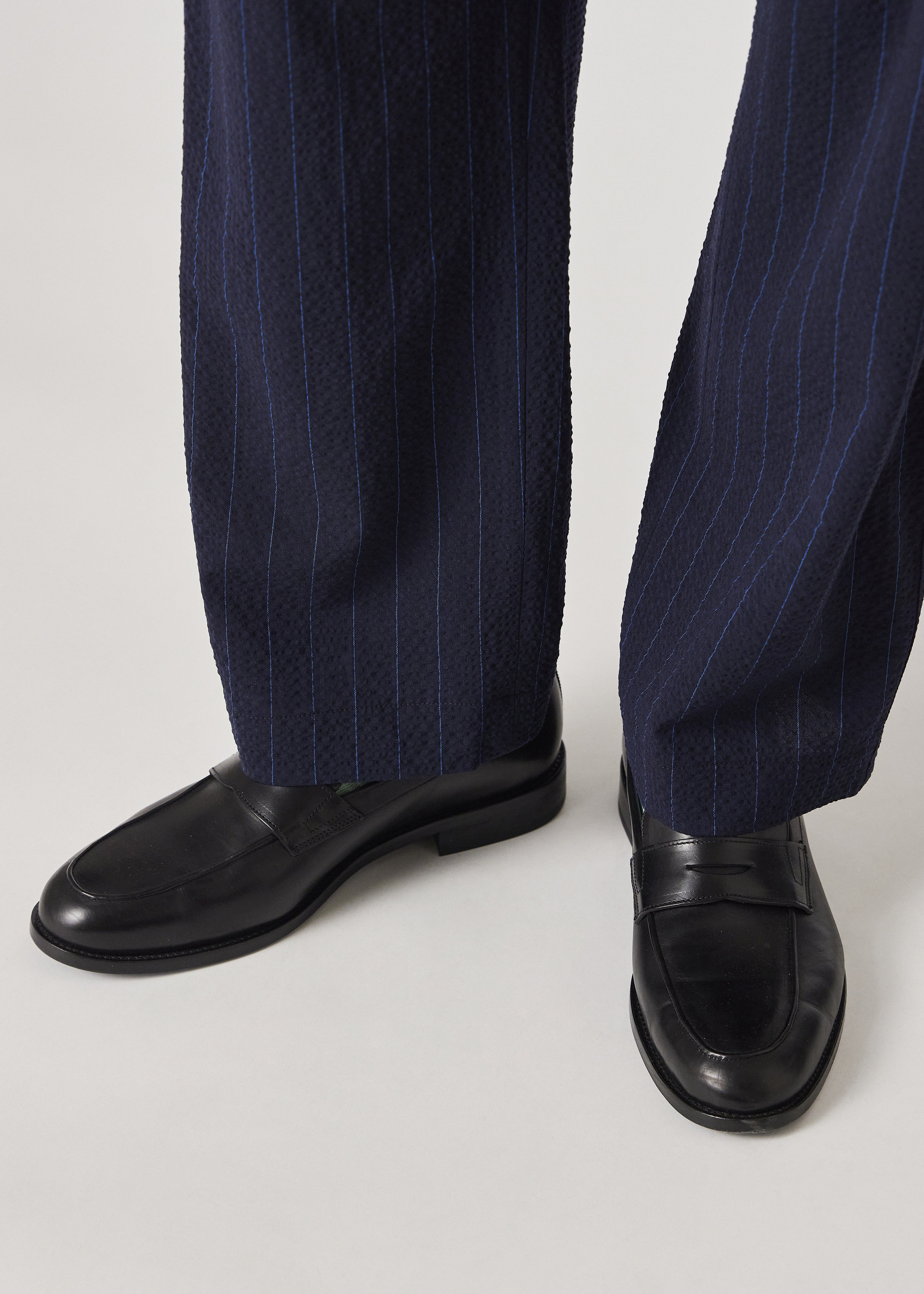 Black Leather 'Pierce' Loafers - 6