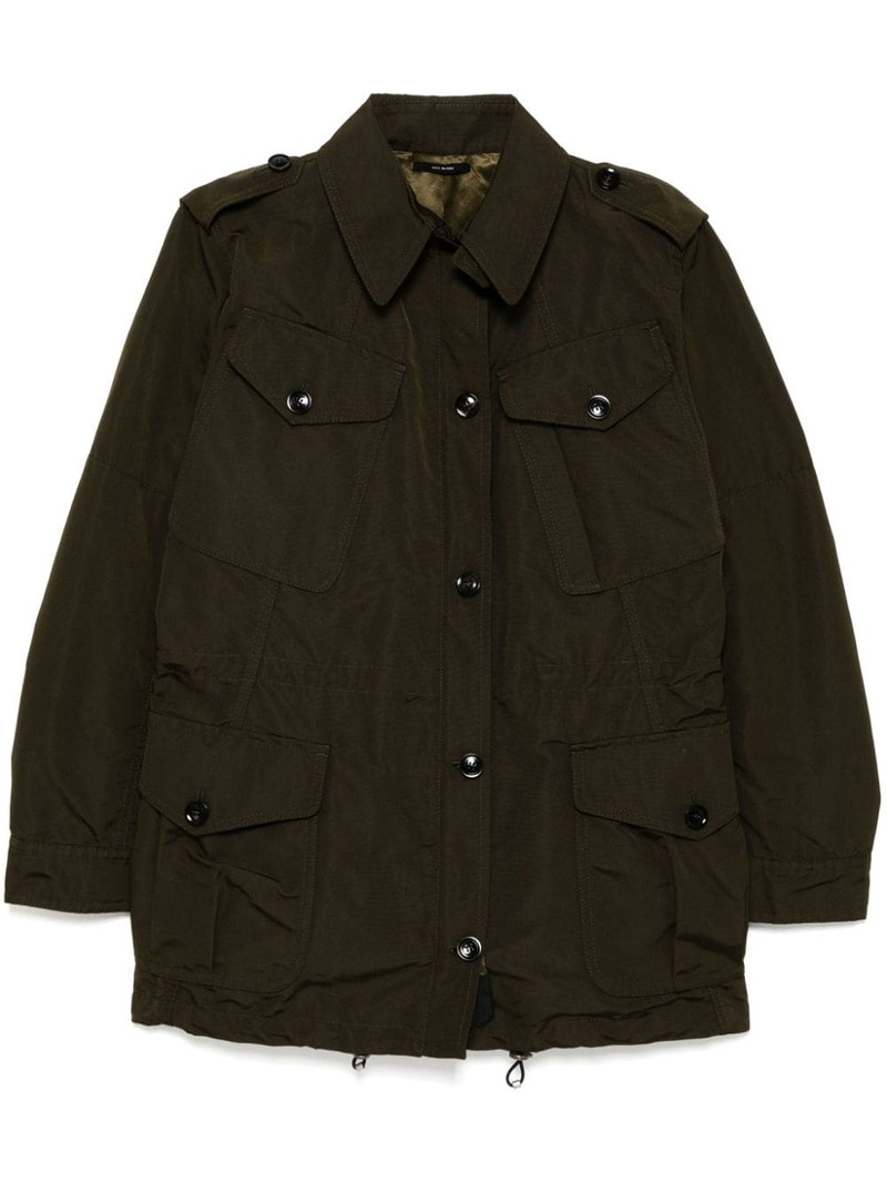 drawstring waist military jacket 1