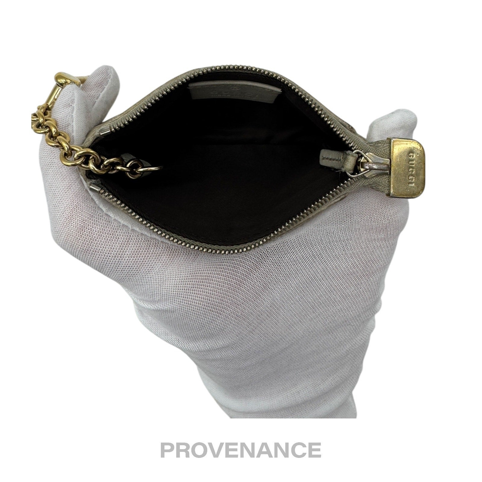 Gucci Key Pouch Cles - Ivory Chalk GG Guccissima Leather - 6