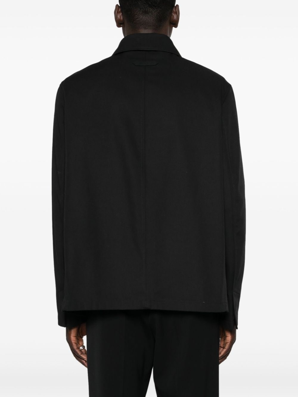 twill cotton-blend jacket - 4