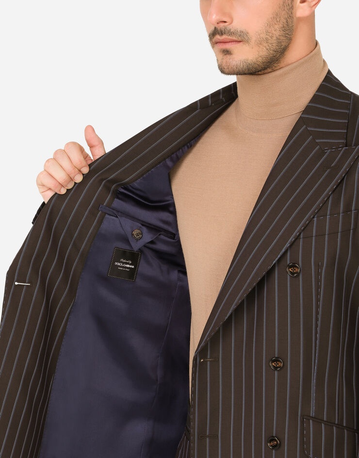 Double-breasted virgin wool Beat-fit suit - 10