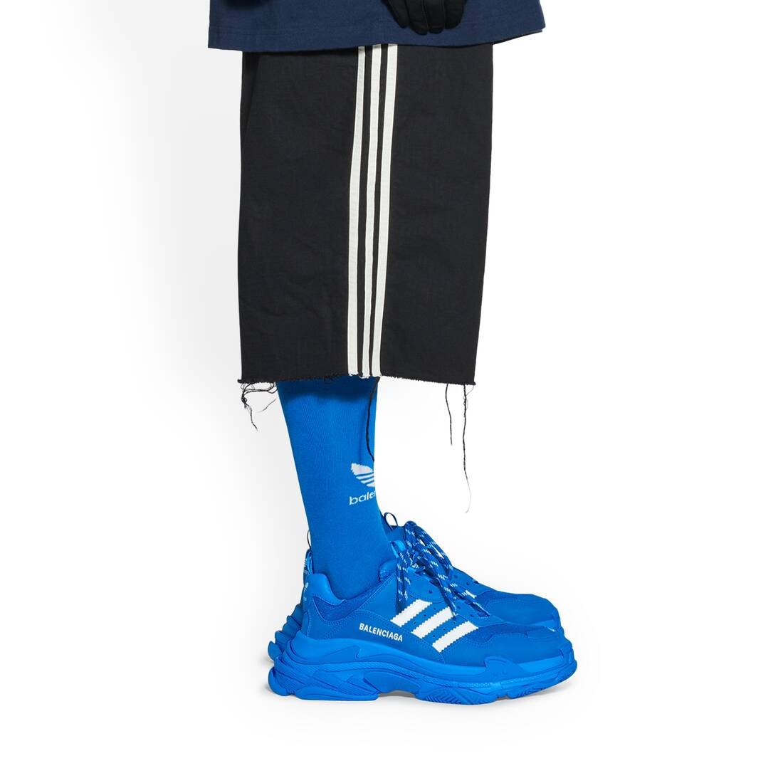 Men's Balenciaga / Adidas Triple S Sneaker in Blue - 10