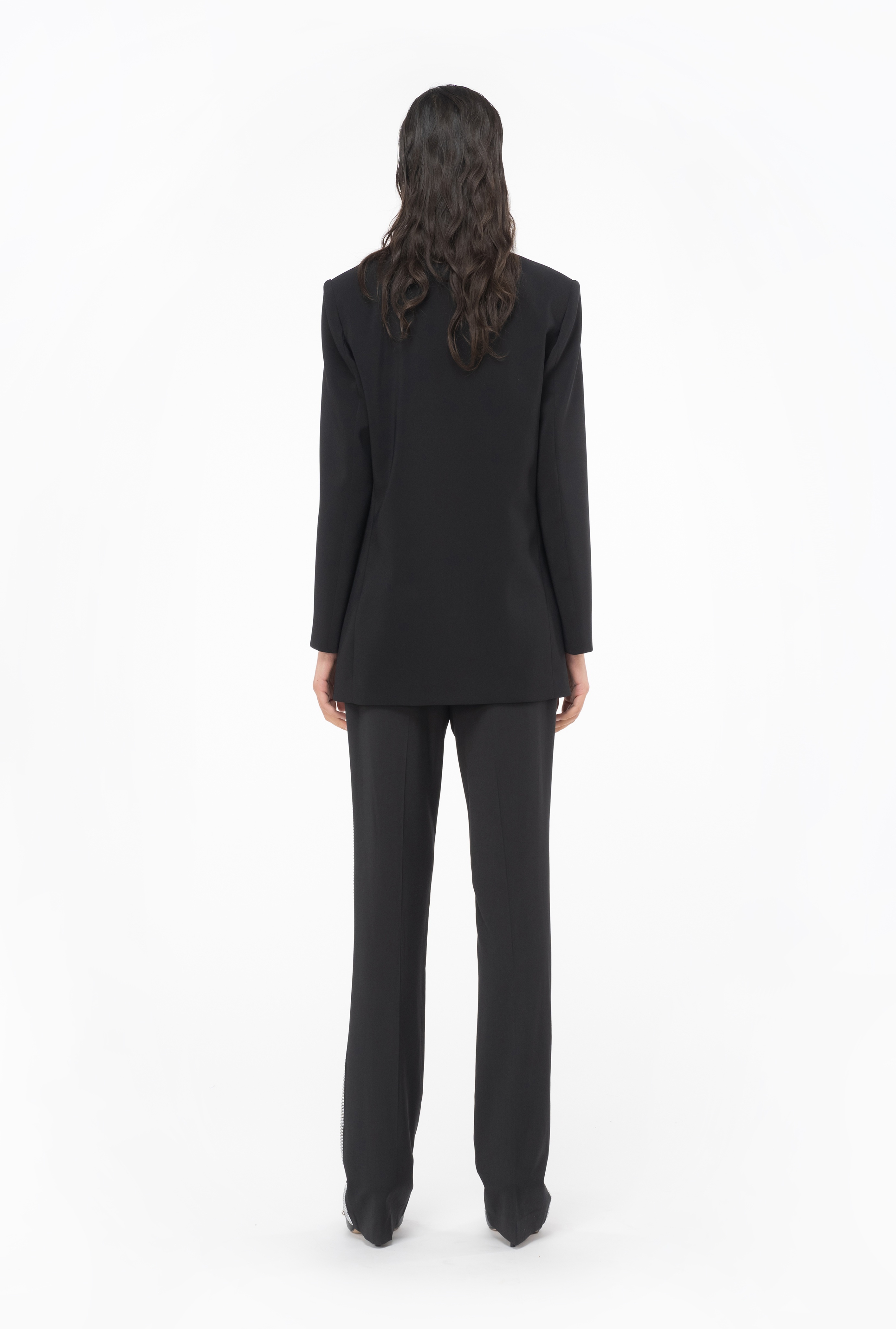 MONOCHROME STRETCH CREPE BLAZER - 4