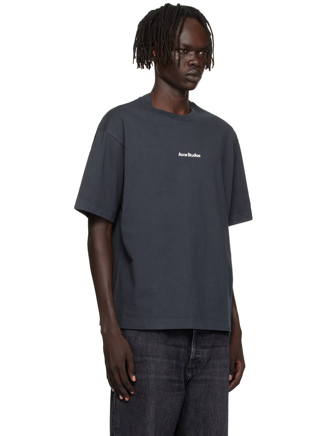 Black Stamp Logo Relaxed Fit T-shirt - 2