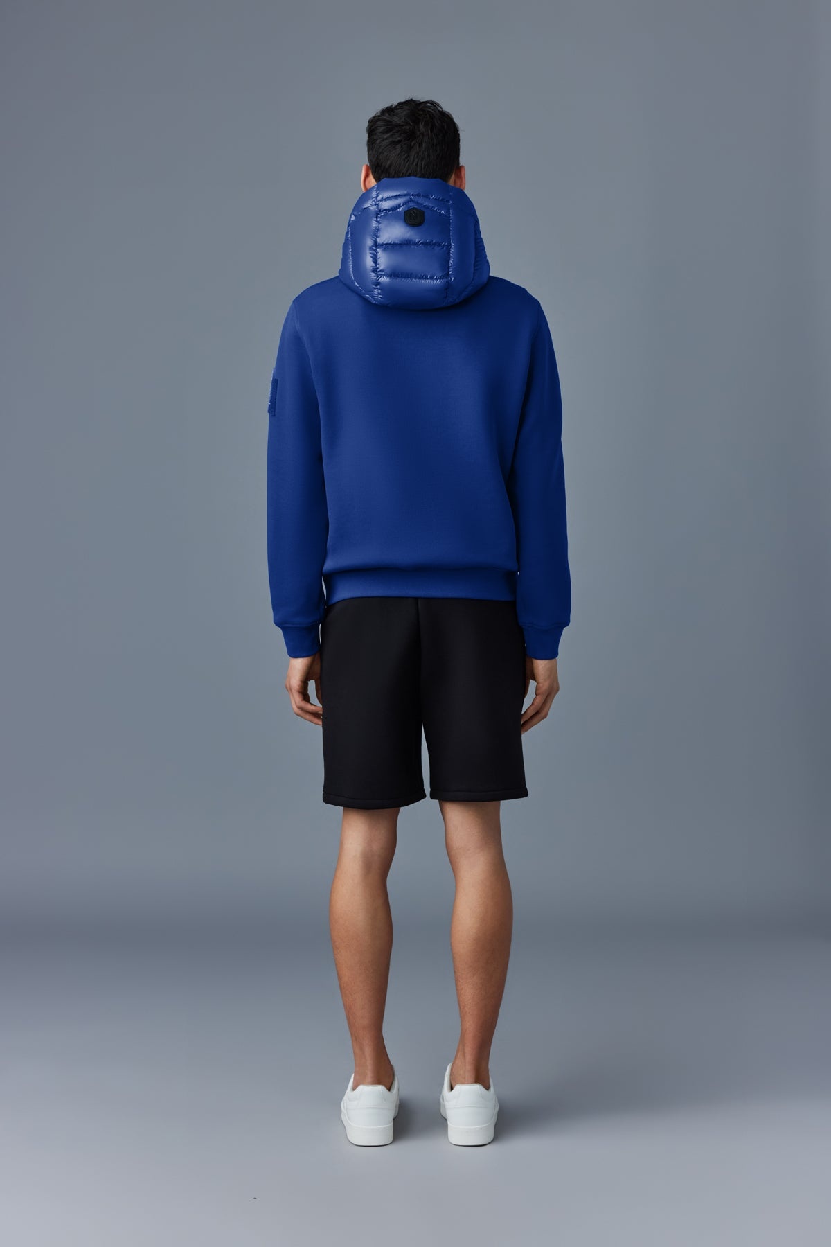 FRANK Double-face jersey bomber jacket with hood - 4