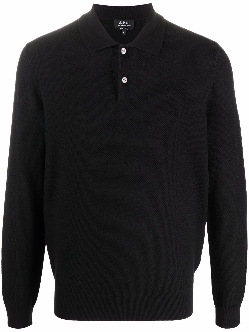 long-sleeve polo shirt - 1