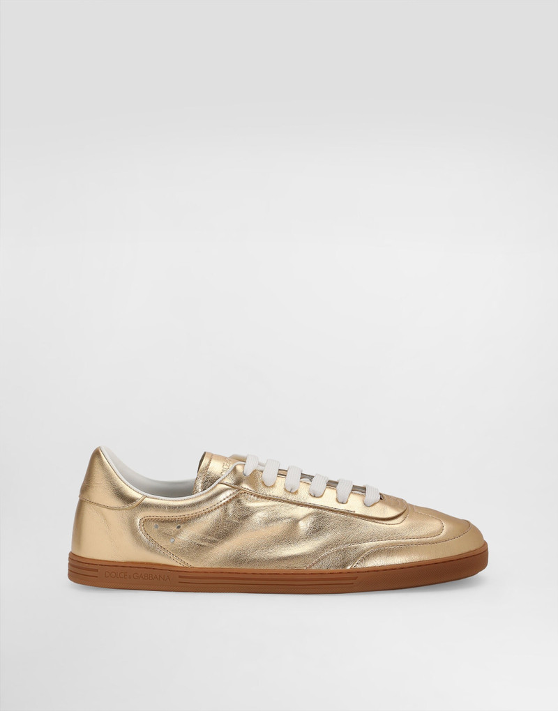 Saint Tropez foiled leather sneakers 1