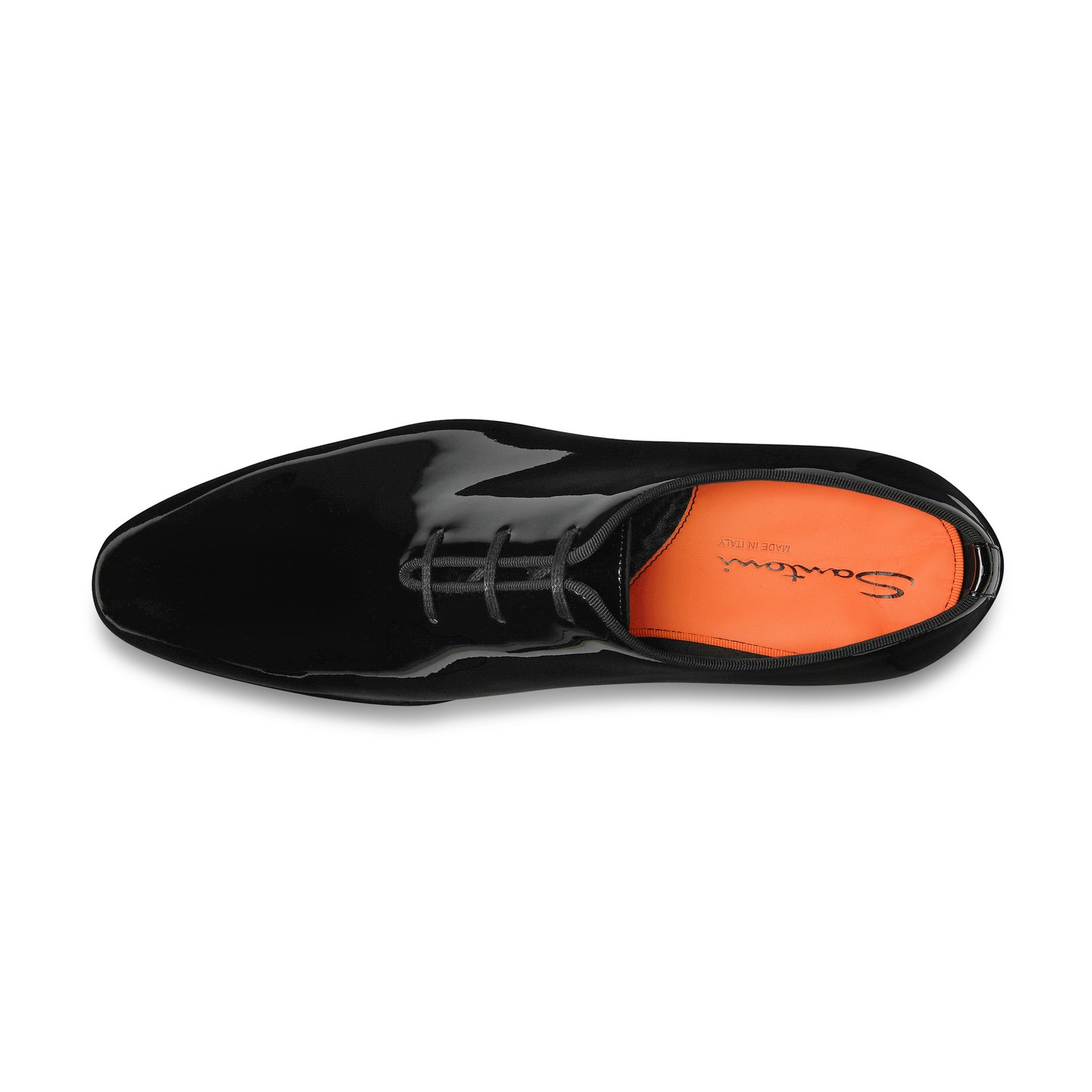 Men's black patent leather Oxford shoe - 5