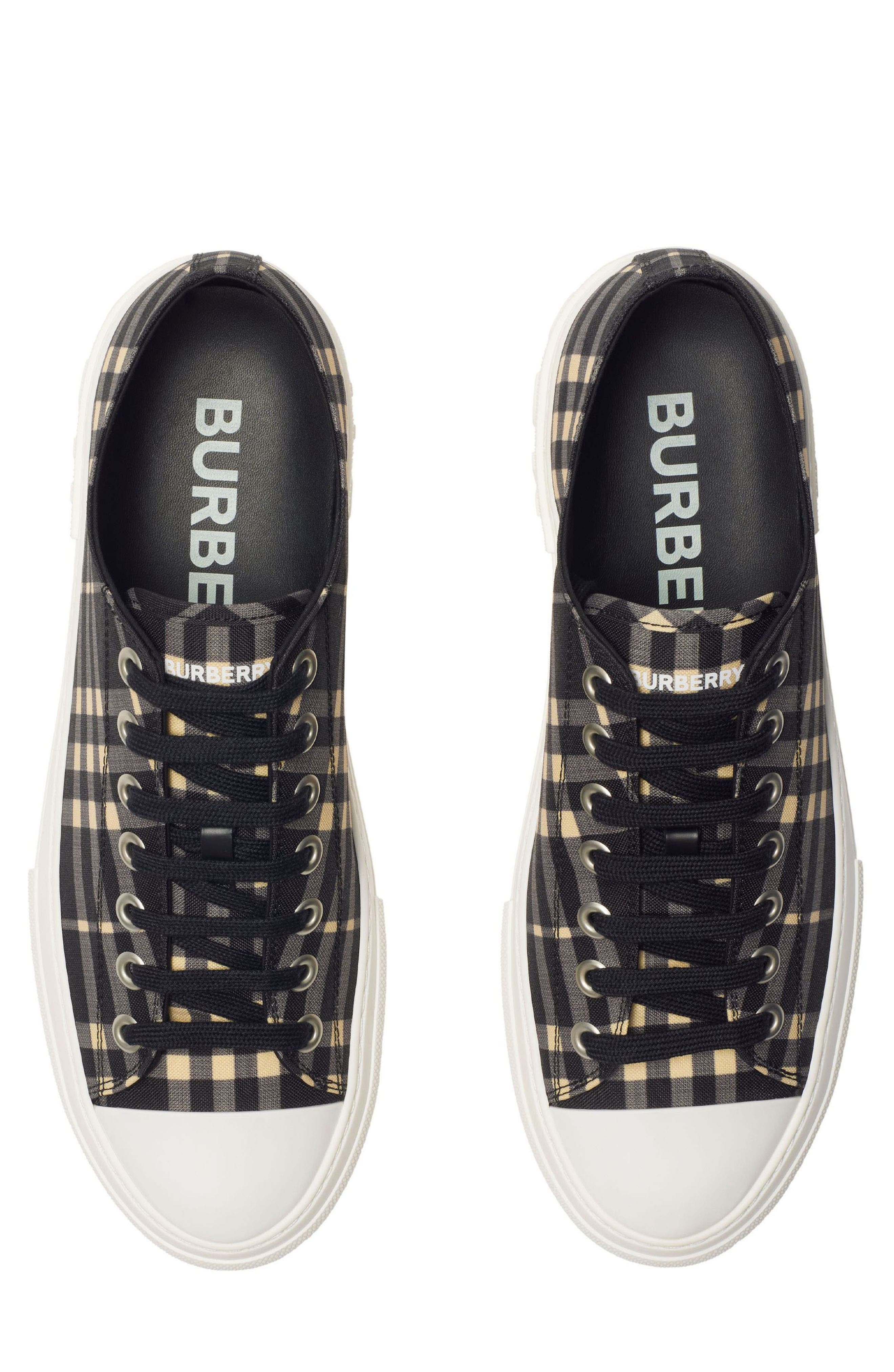 burberry Jack Check Low Top Sneaker in Black/Calico Check at Nordstrom - 3