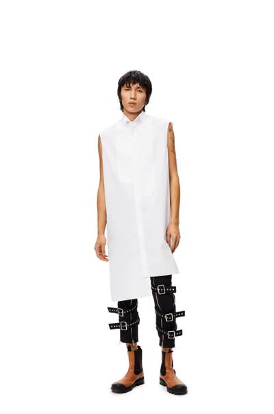 Loewe Sleeveless long shirt in cotton outlook