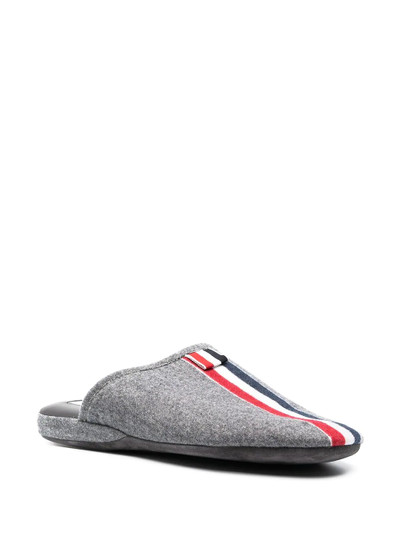 Thom Browne striped felted slippers outlook