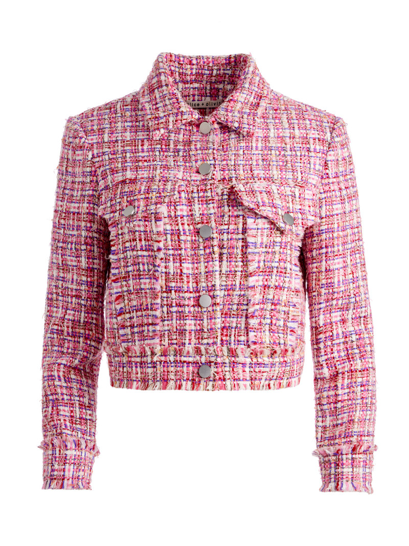 CHLOE TWEED CROPPED JACKET 1