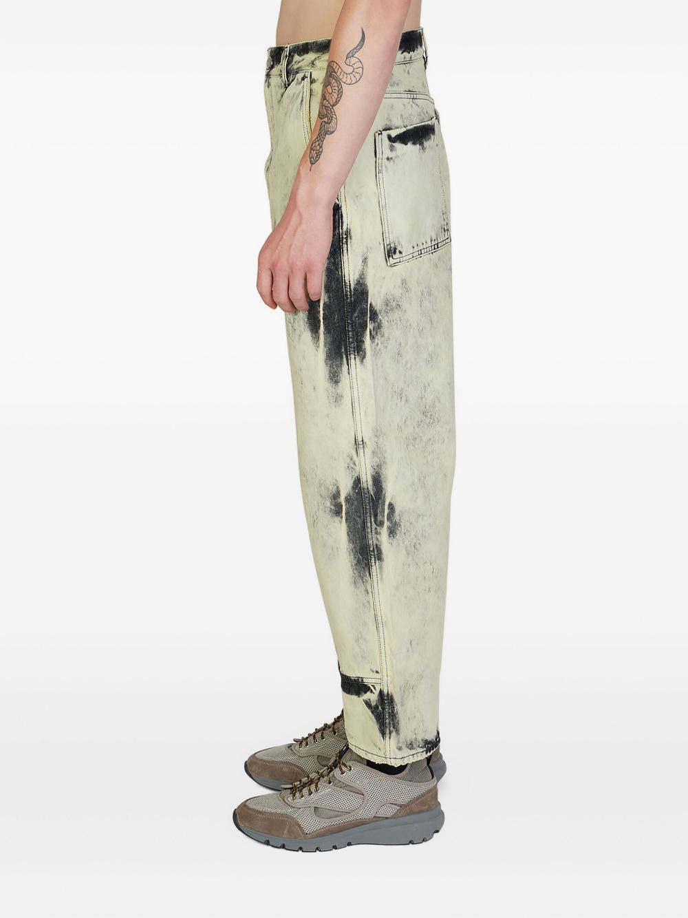 faded-wash regular jeans - 2