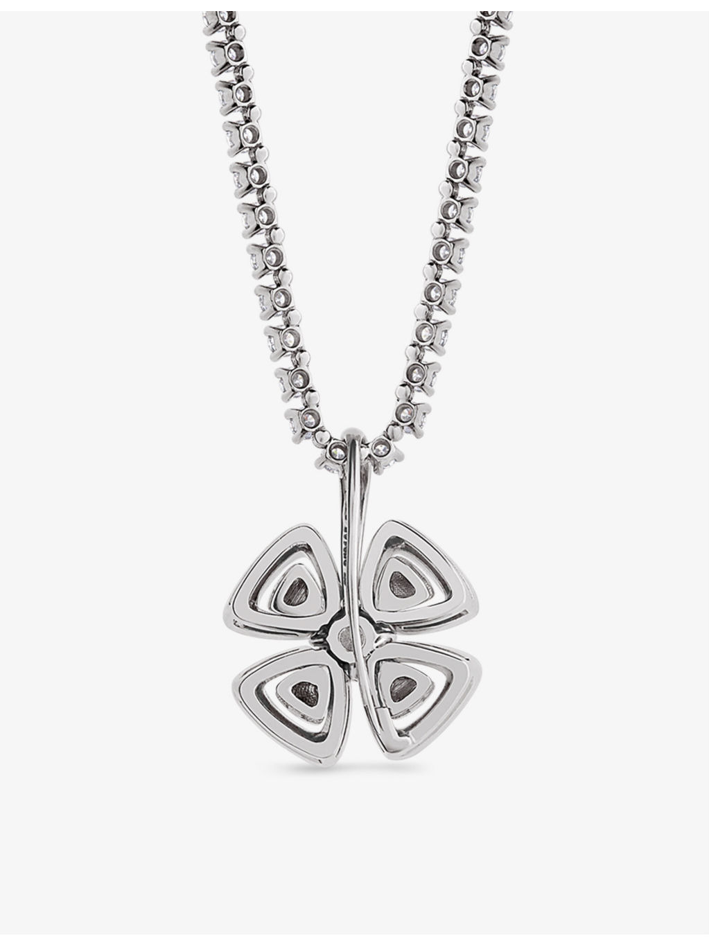 Fiorever 18ct white-gold and 5.96ct brilliant-cut diamond necklace - 4