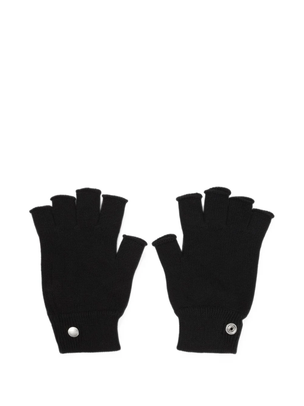 knitted fingerless gloves - 1