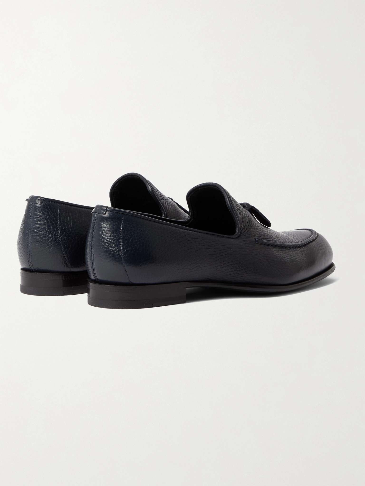 Lukas Pebble-Grain Leather Tasselled Loafers - 5