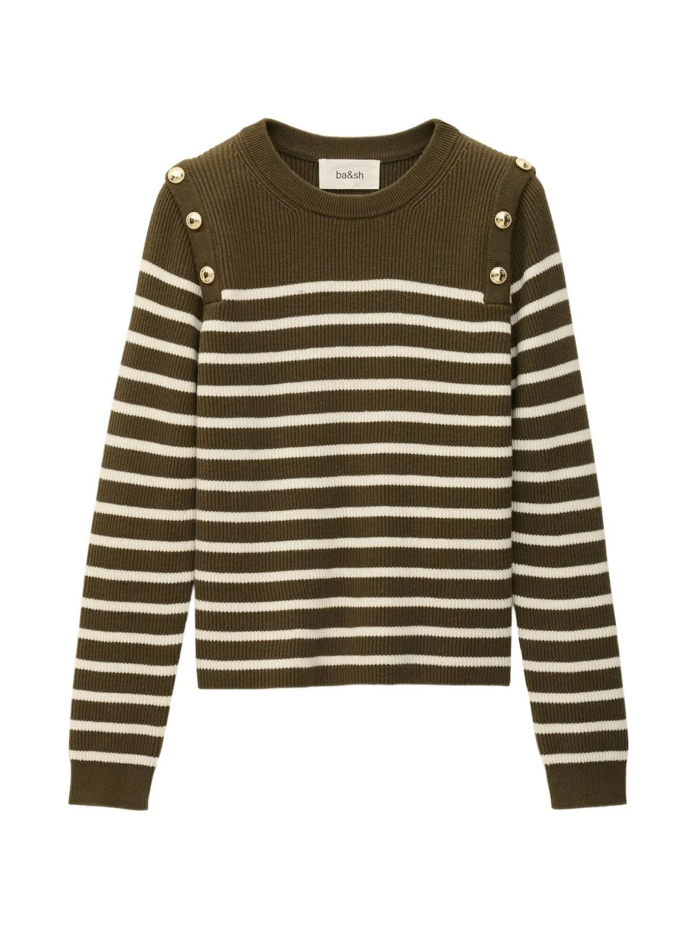 Matio striped button-detail jumper - 1
