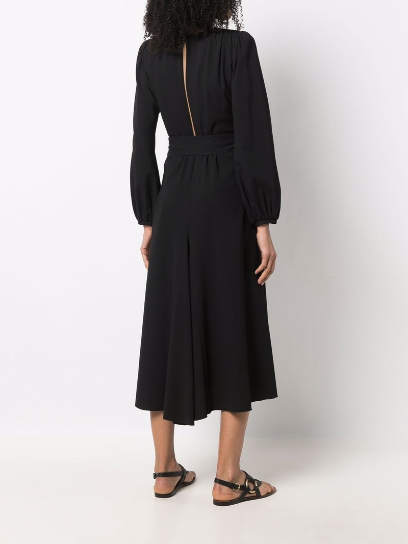 V-neck long-sleeve dress 4