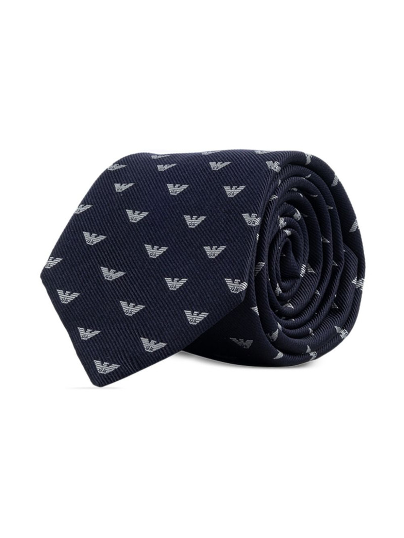 logo-print tie 3