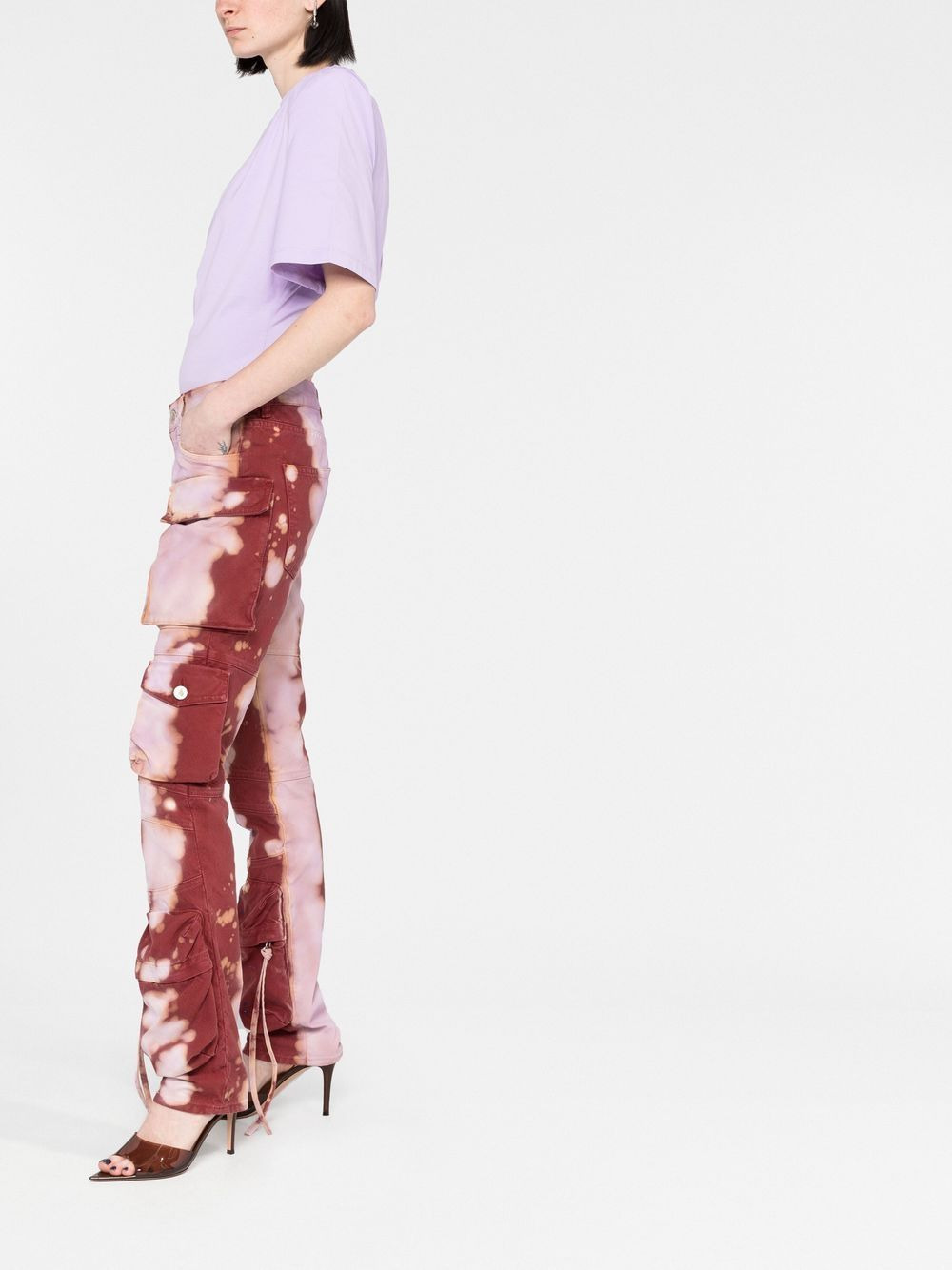Essie tie-dye cargo trousers - 4