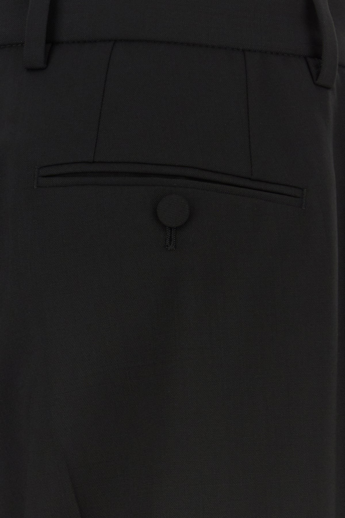 Black stretch wool pant - 5