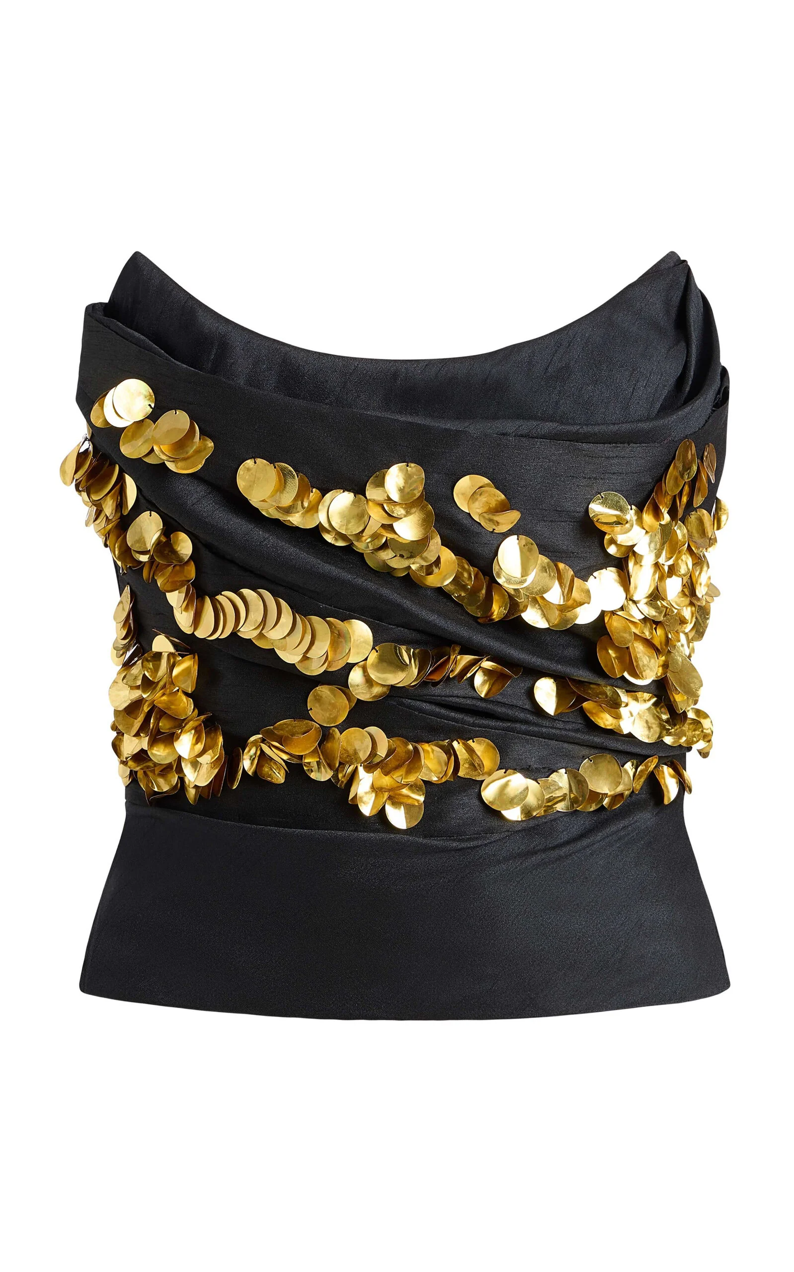 Lily Sequined Draped Top - 1