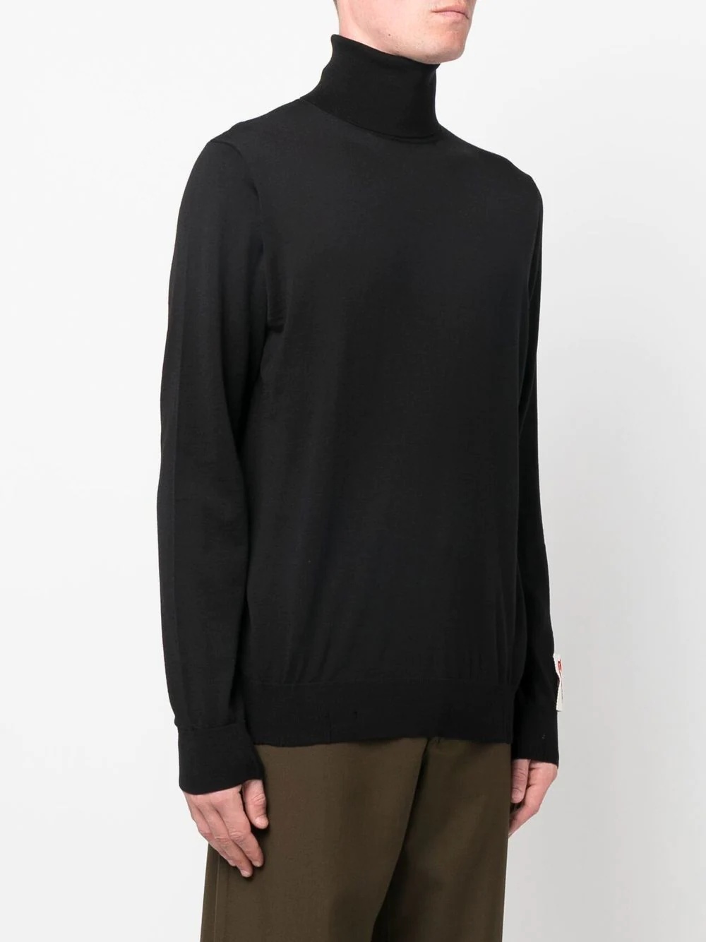 logo roll-neck jumper - 3